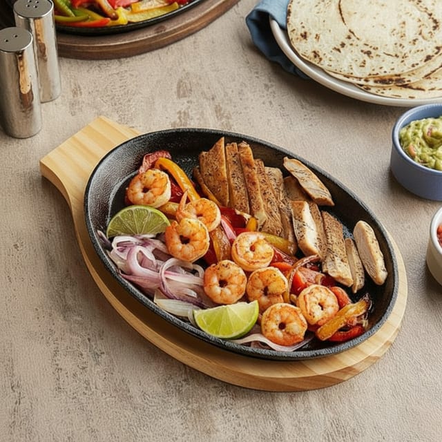 Fajitas for two.