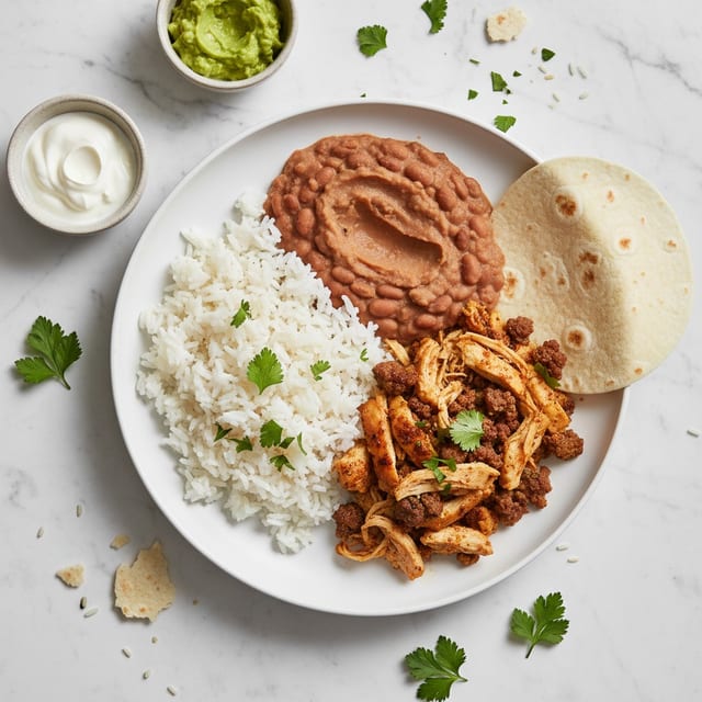 4. Kids Burrito Rice and Refried Beans.